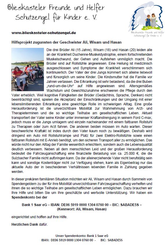 Hilfe fr Ali, Wisam, Hasan